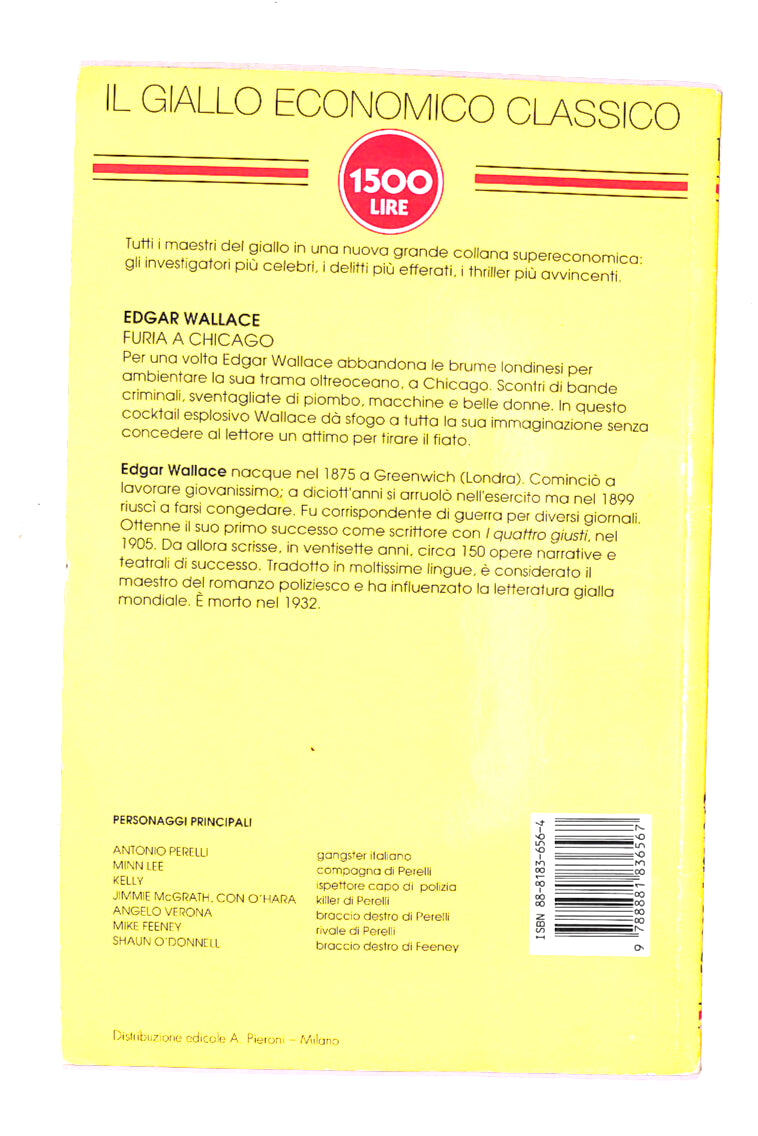 EBOND Il Giallo Economico Classico N. 148 Di Edgar Wallace Libro LI015403