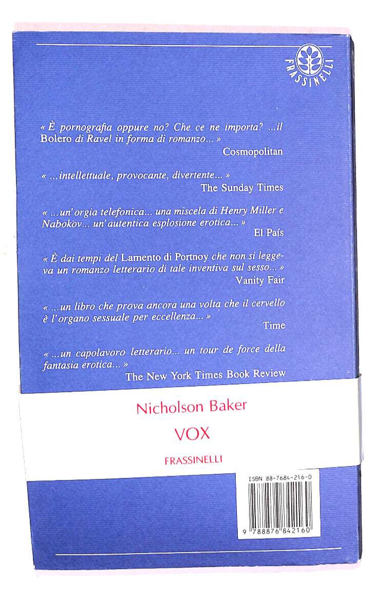 EBOND Vox Di Nicholson Baker Libro LI015405