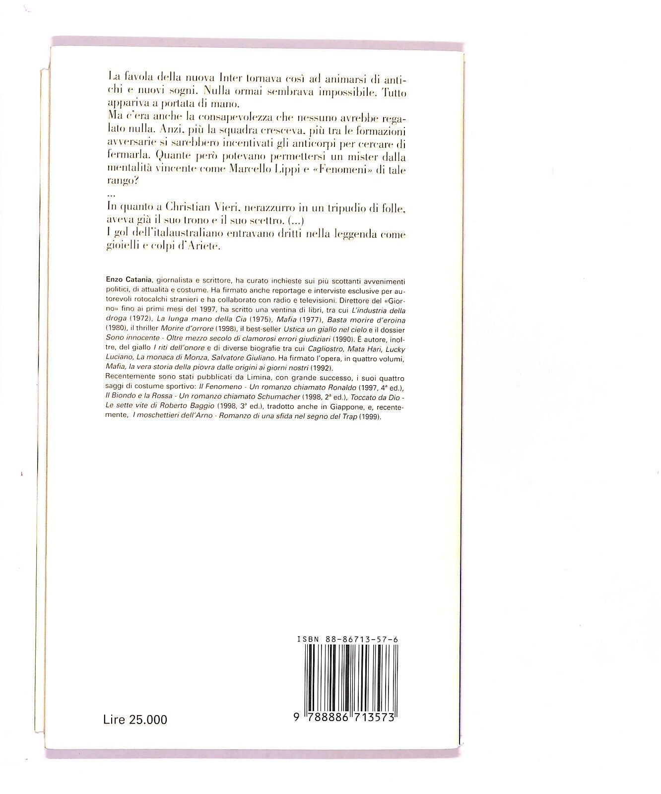 EBOND Colpi D'ariete Un Romanzo Chiamato Christian Vieri E.catania Libro LI015953