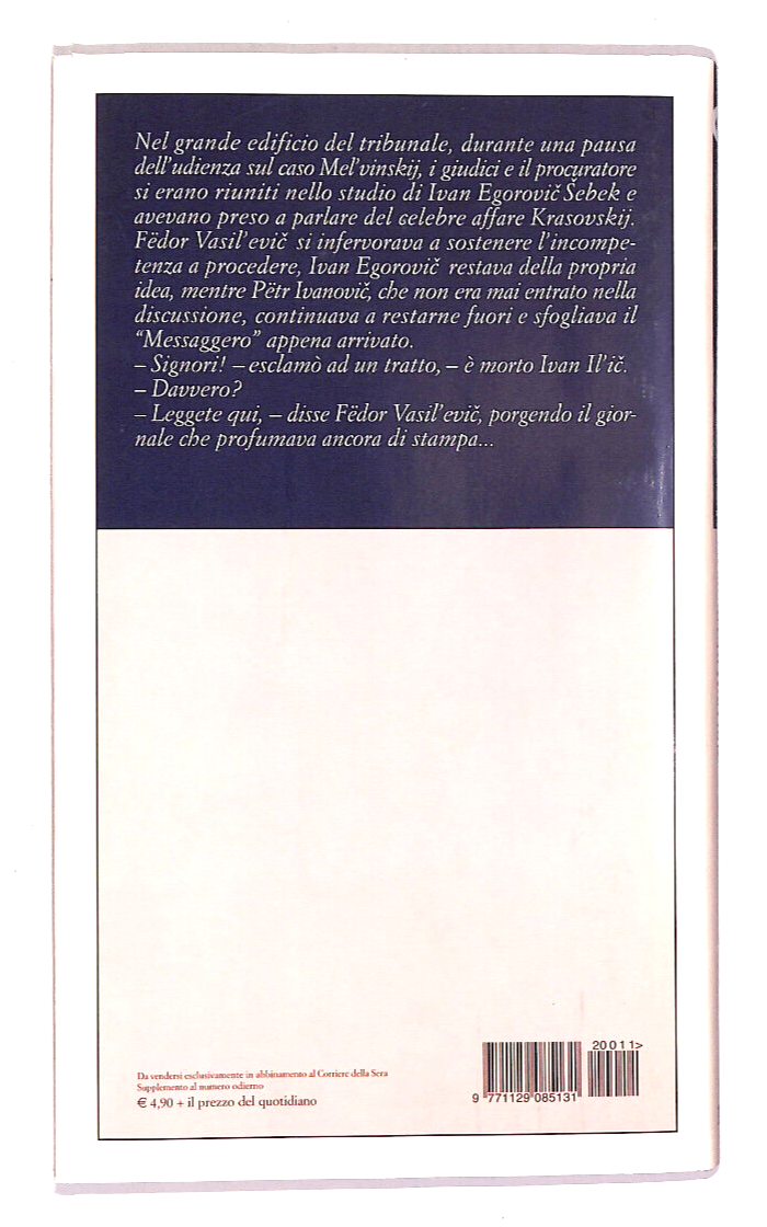 EBOND La Morte Di Ivan Il'ic Di L. N. Tolstoj Corriere Della Sera Libro LI016611