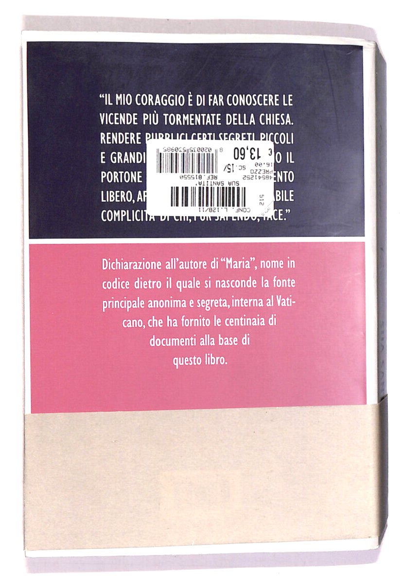 EBOND Sua Santita Le Carte Segrete Di Benedetto Xvi Di G. Nuzzi Libro LI016614