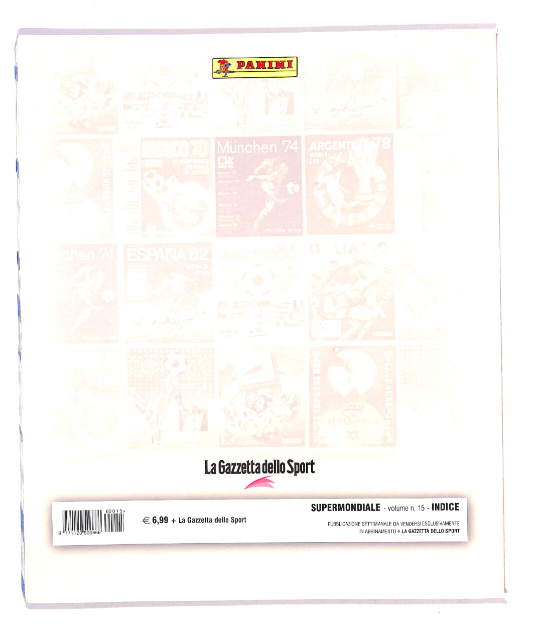 EBOND Super Mondiale n 15 Libro LI016616
