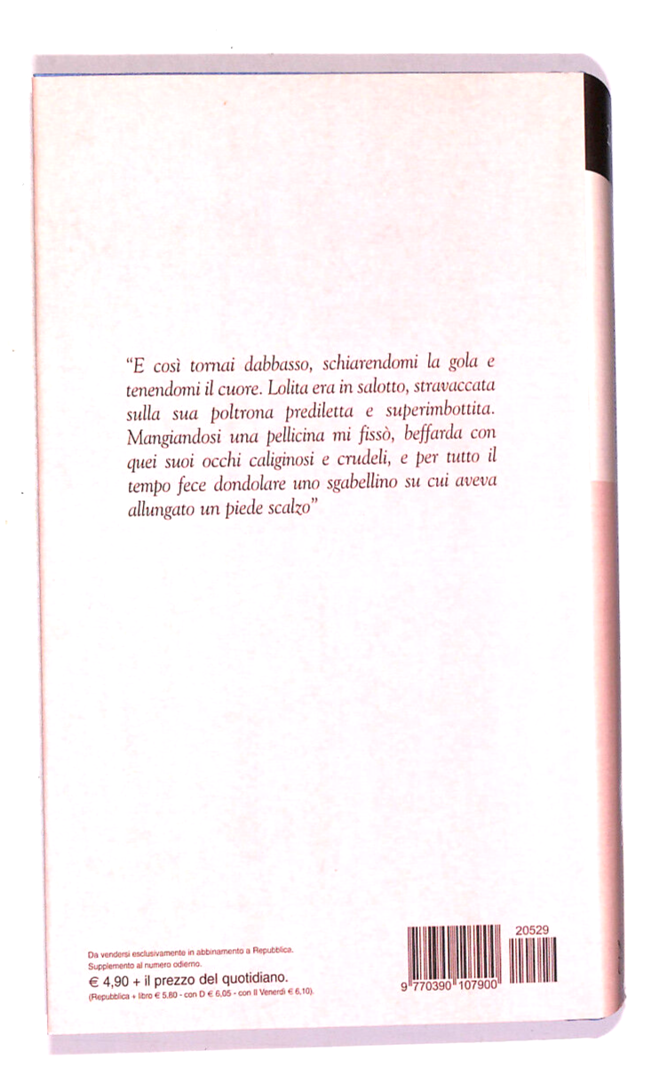 EBOND Lolita Biblioteca Repubblica N. 20 Libro LI017702