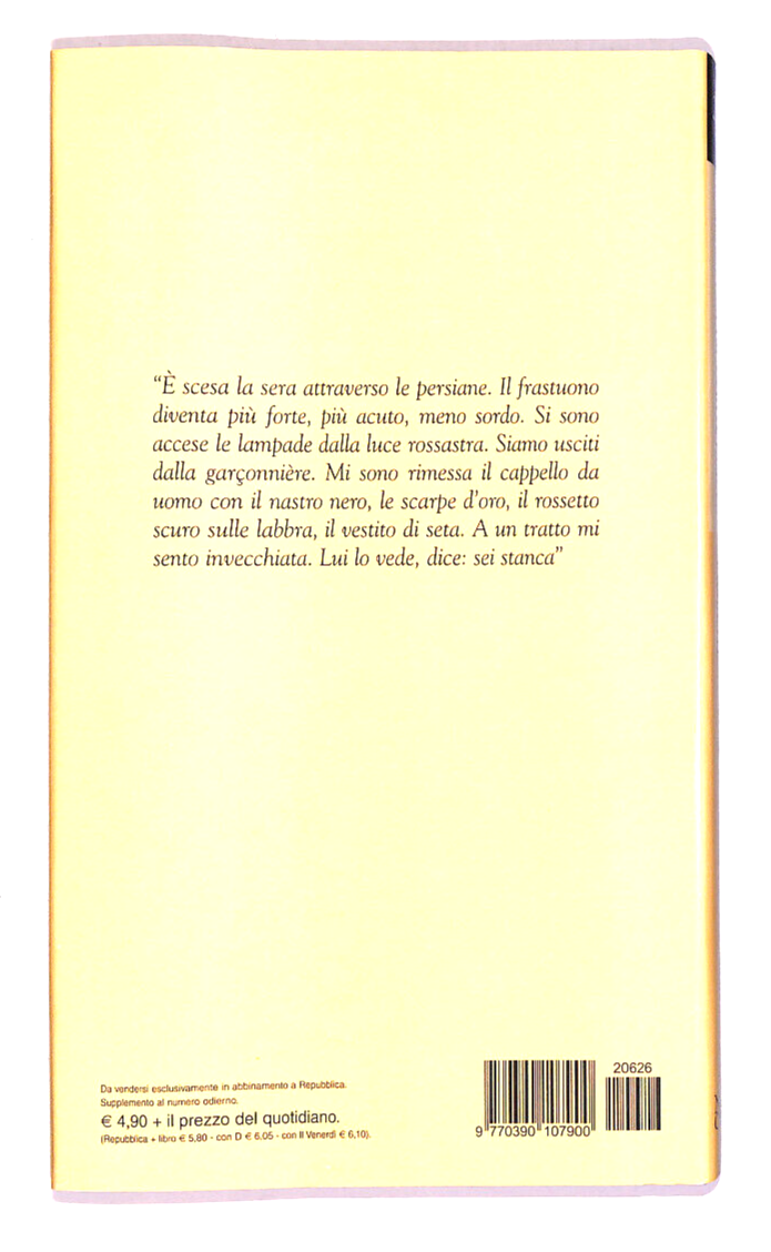 EBOND L'amante Biblioteca Repubblica N. 24 Libro LI017758