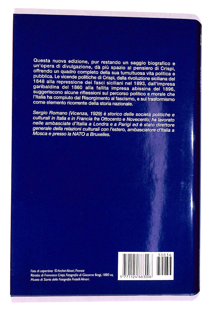 EBOND Crispi Di Sergio Romano Il Giornale N.36 Libro LI018555