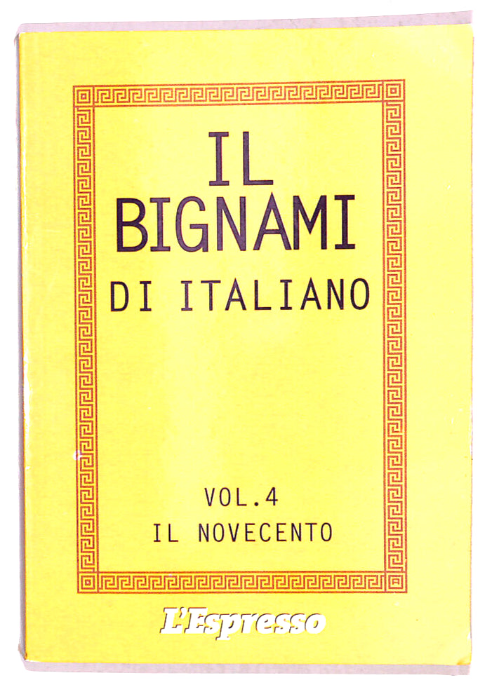 EBOND Il Bignani Di Italiano Vol 4 Libro LI019103
