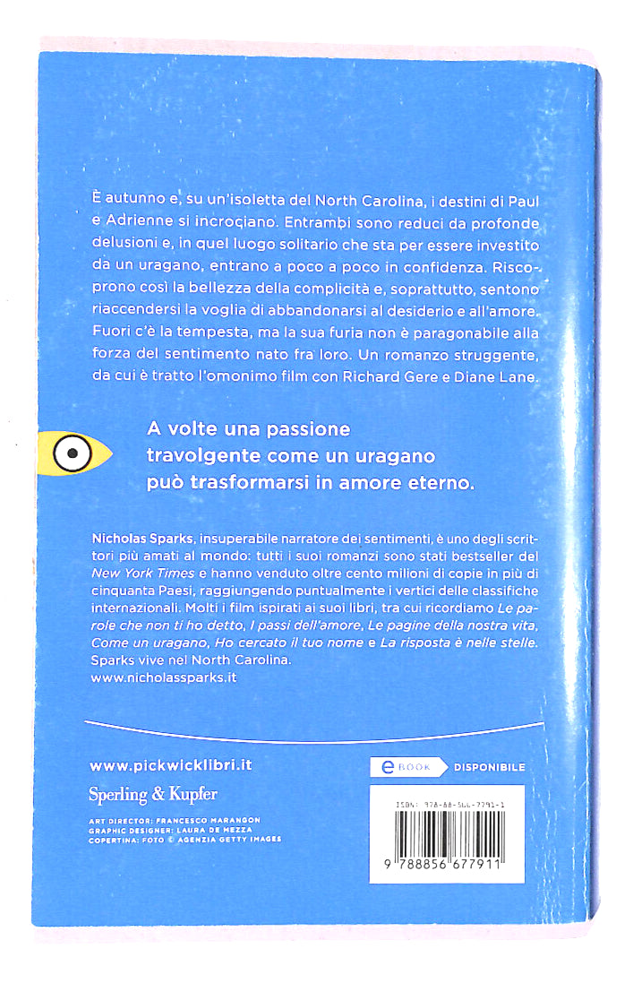EBOND Come Un Uragano Di Nicholas Sparks Libro LI019121