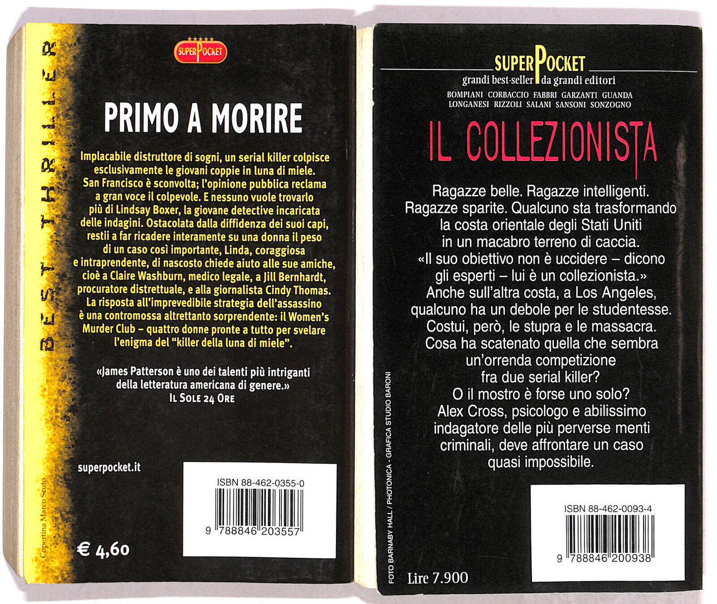 EBOND Primo a Morire e Il Collezionista Di James Patterson Libro LI020400