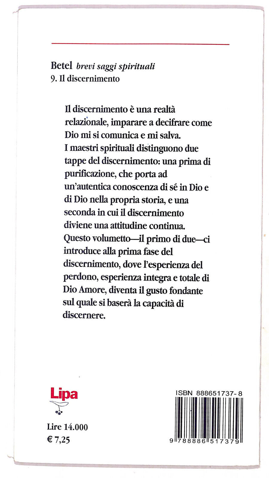 EBOND Il Discernimento Prima Parte Di Marko Ivan Rupnik Libro LI020456