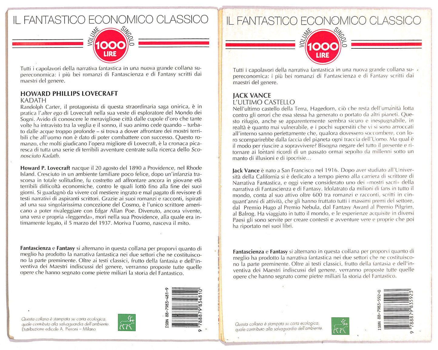 EBOND Kadath e L'ultimo Castello Vol 16/20 Fantastico Economico Libro LI020463