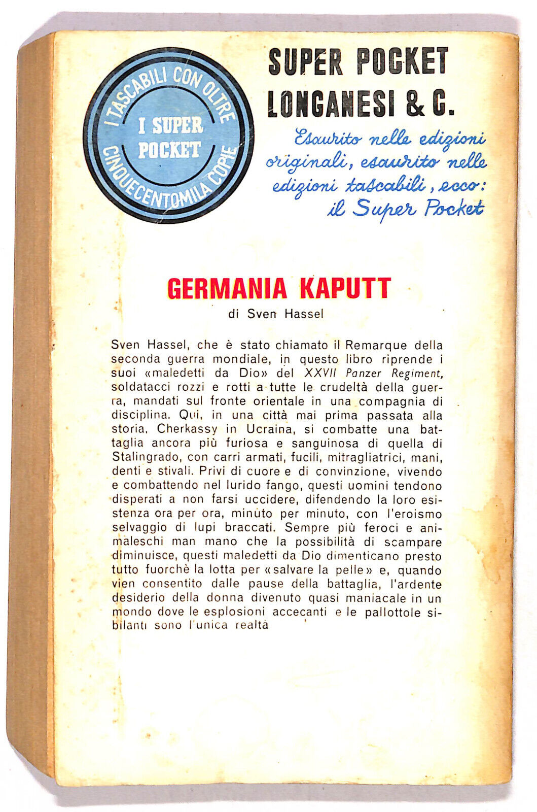 EBOND Germania Kaput Di Sven Hassel Libro LI020467