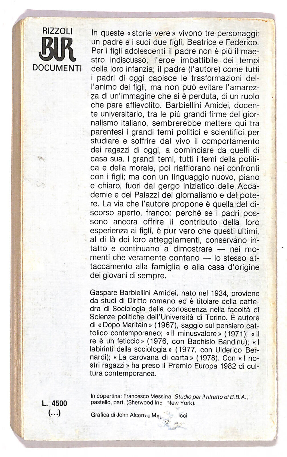 EBOND I Nostri Ragazzi Di Gaspare Barbiellini Amidei Libro LI020514