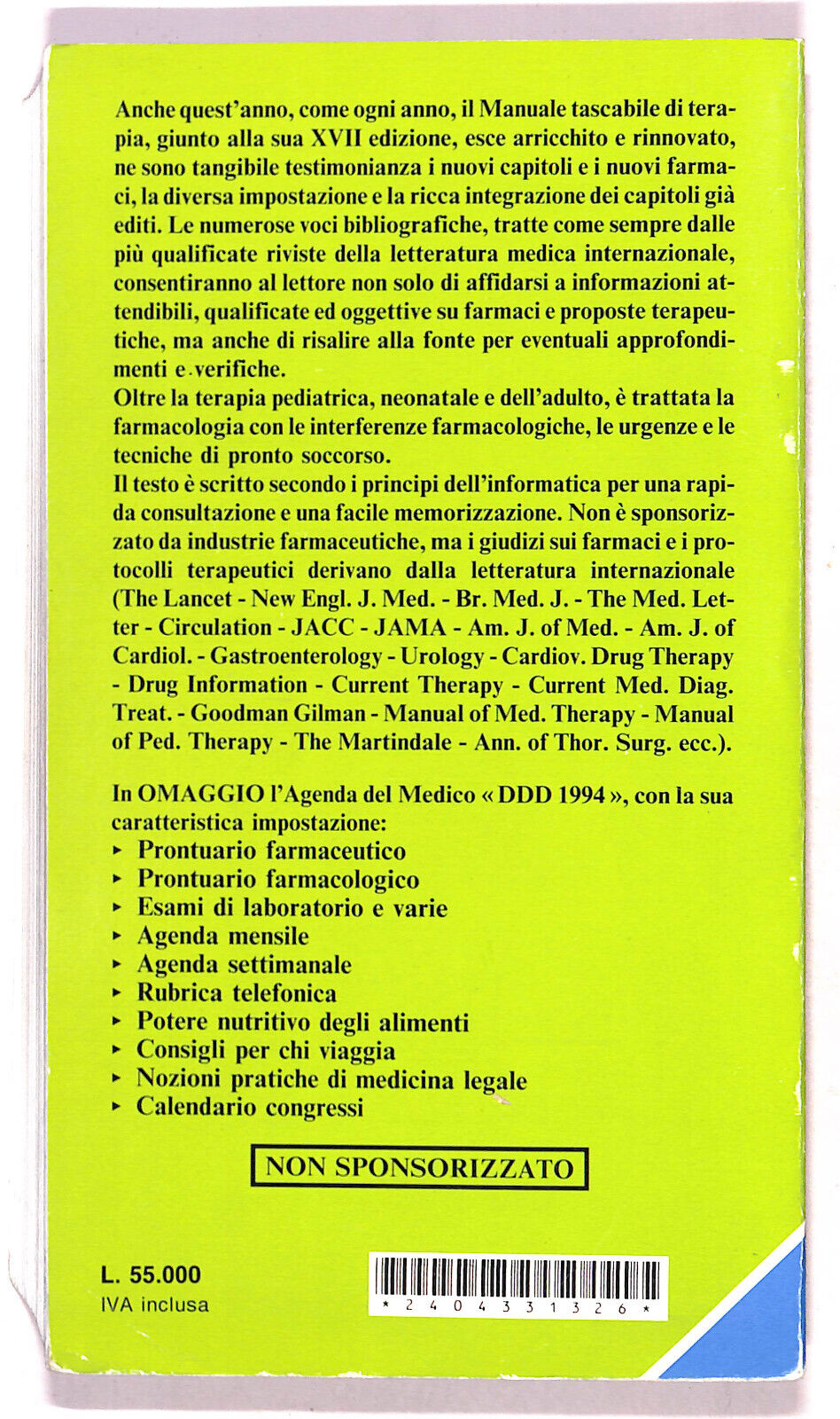 EBOND Terapia 94 17esima Edizione Di Sandro Bortoccioni Libro LI020567