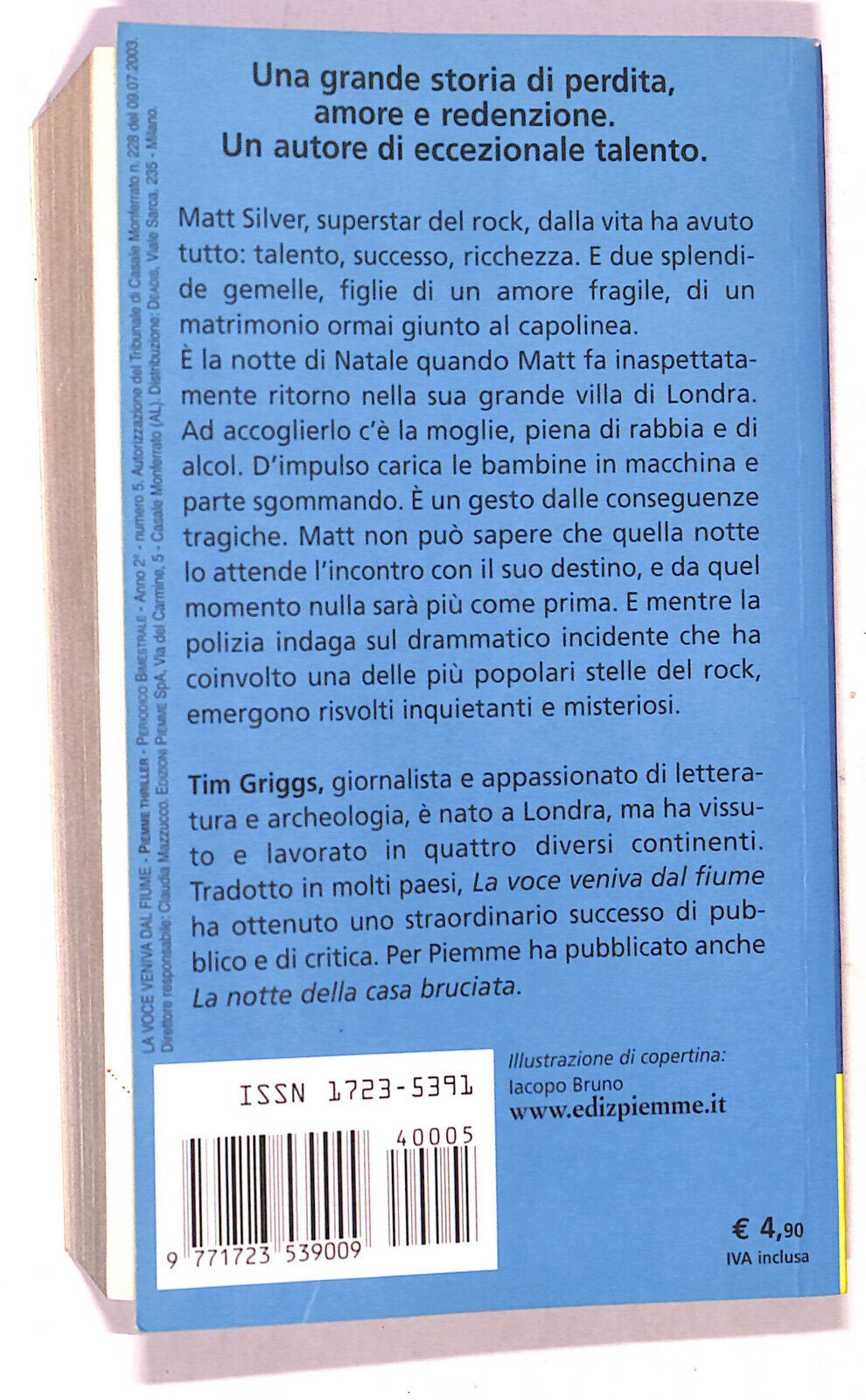 EBOND La Voce Veniva Dal Fiume Di Tim Griggs Libro LI020961