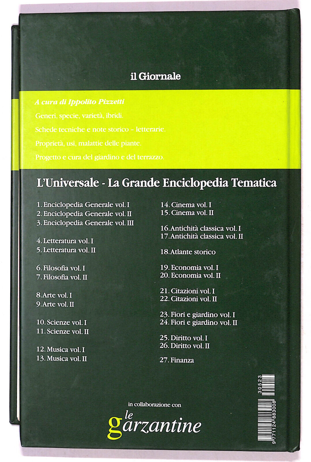 EBOND L'universale Fiori e Giardino N. 23 V.1 Le Garzantine 2003 Libro LI021254