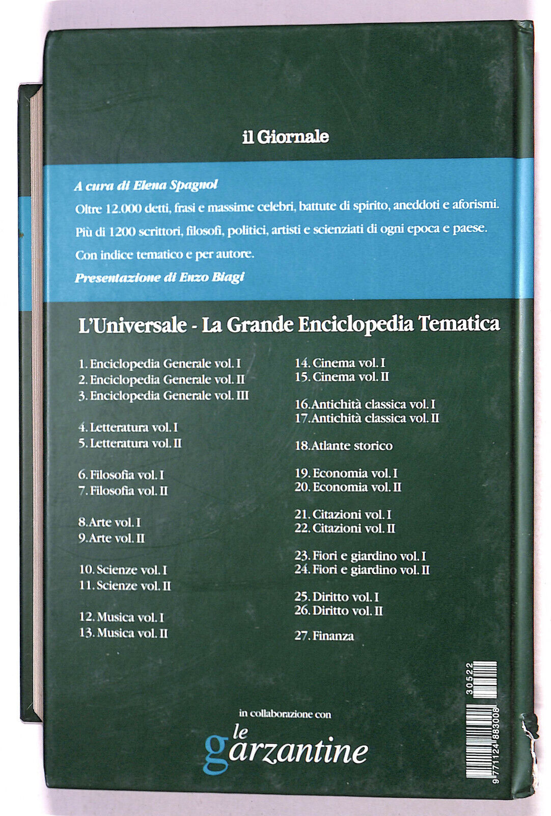 EBOND L'universale Citazioni N. 22 Vol 2 Le Garzantine 2003 Libro LI021300