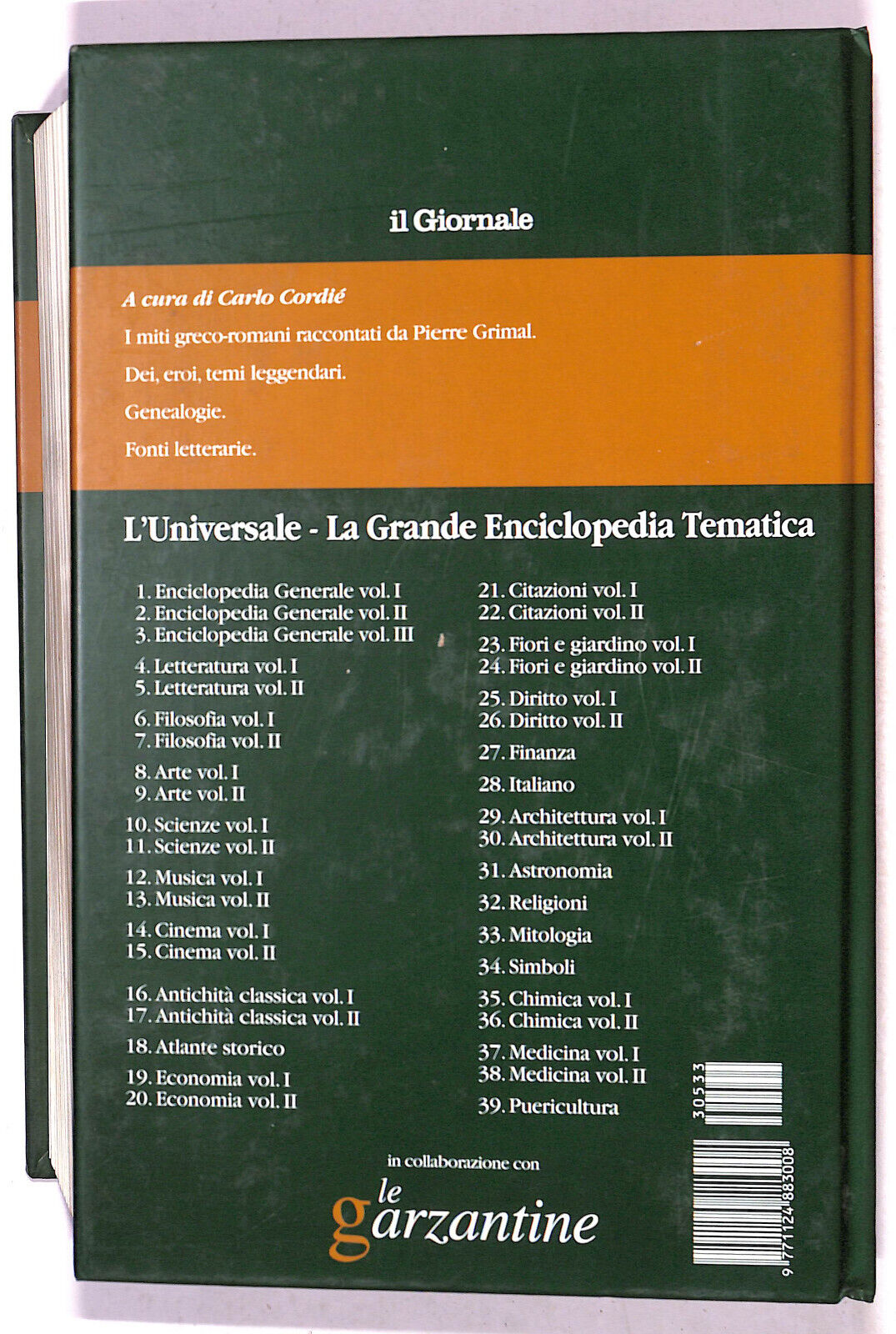 EBOND L'universale Mitologia N. 33 Le Garzantine 2003/04 Libro LI021305
