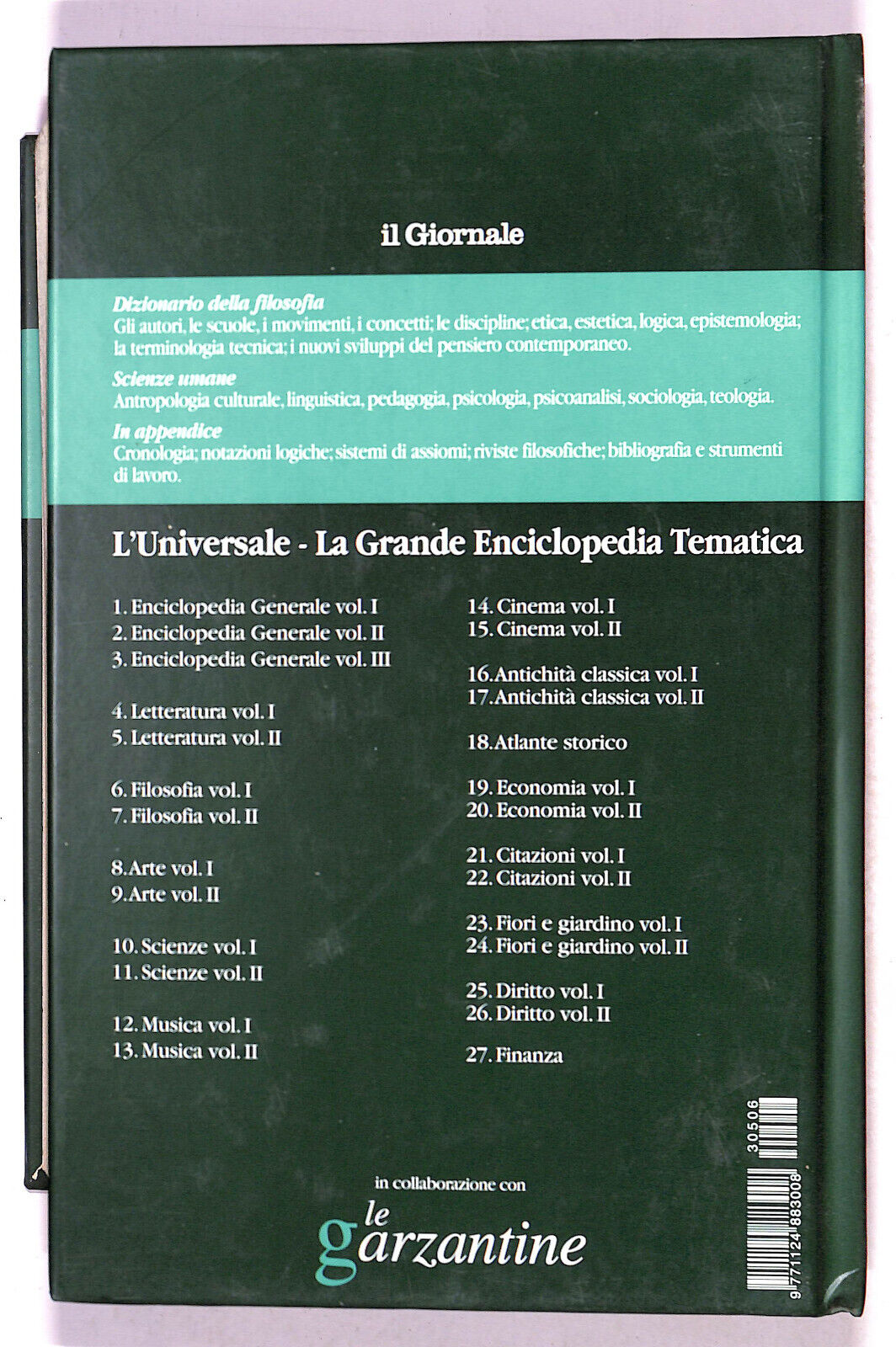 EBOND L'universale Filosofia N. 6 Vol 1 Le Garzantine 2003 Libro LI021351