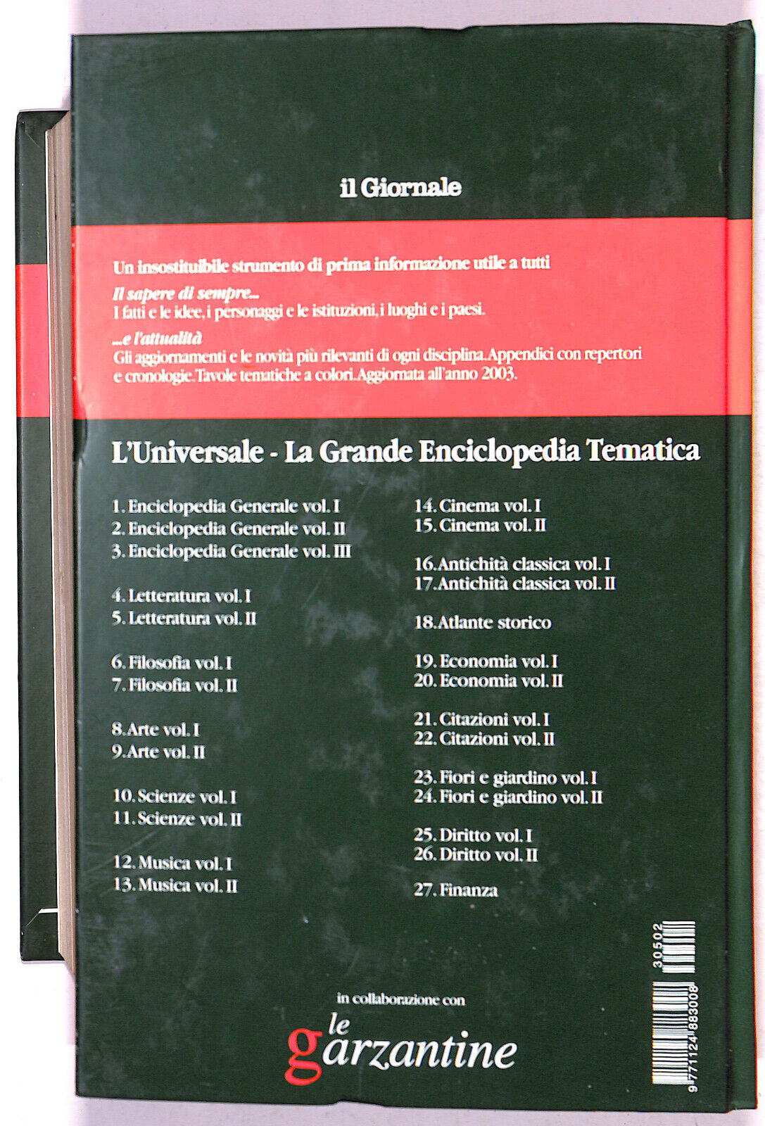 EBOND L'universale Enciclopedia N. 2 Vol 2 Le Garzantine 2003 Libro LI021353