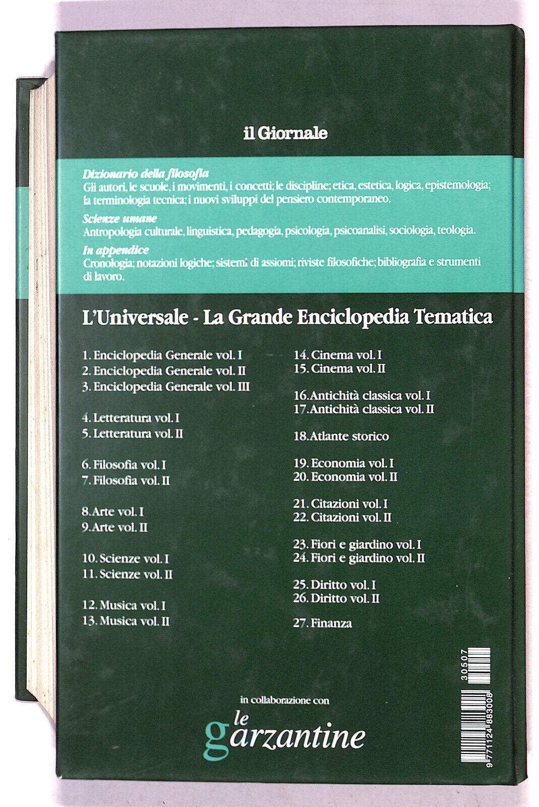 EBOND L'universale Filosofia N. 7 Vol 2 Le Garzantine 2003 Libro LI021354
