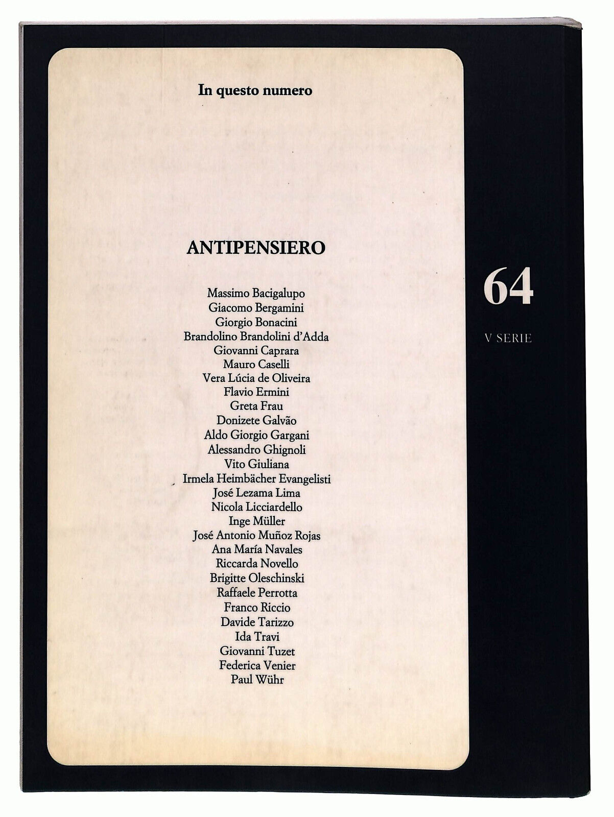 EBOND Anterem Rivista Di Ricerca Letteraria n 64 Libro LI022357