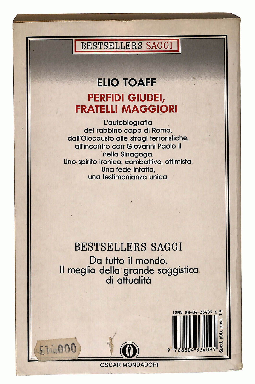 EBOND Perfidi Giudei, Fratelli Maggiori Di Elio Toaff Libro LI023157