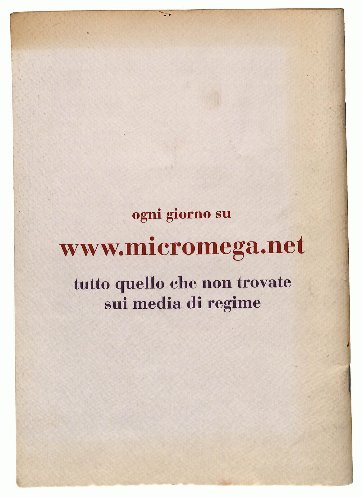 EBOND Il Partito Dell'amore Di P. Gomez e M. Travaglio Micromega Libro LI023258
