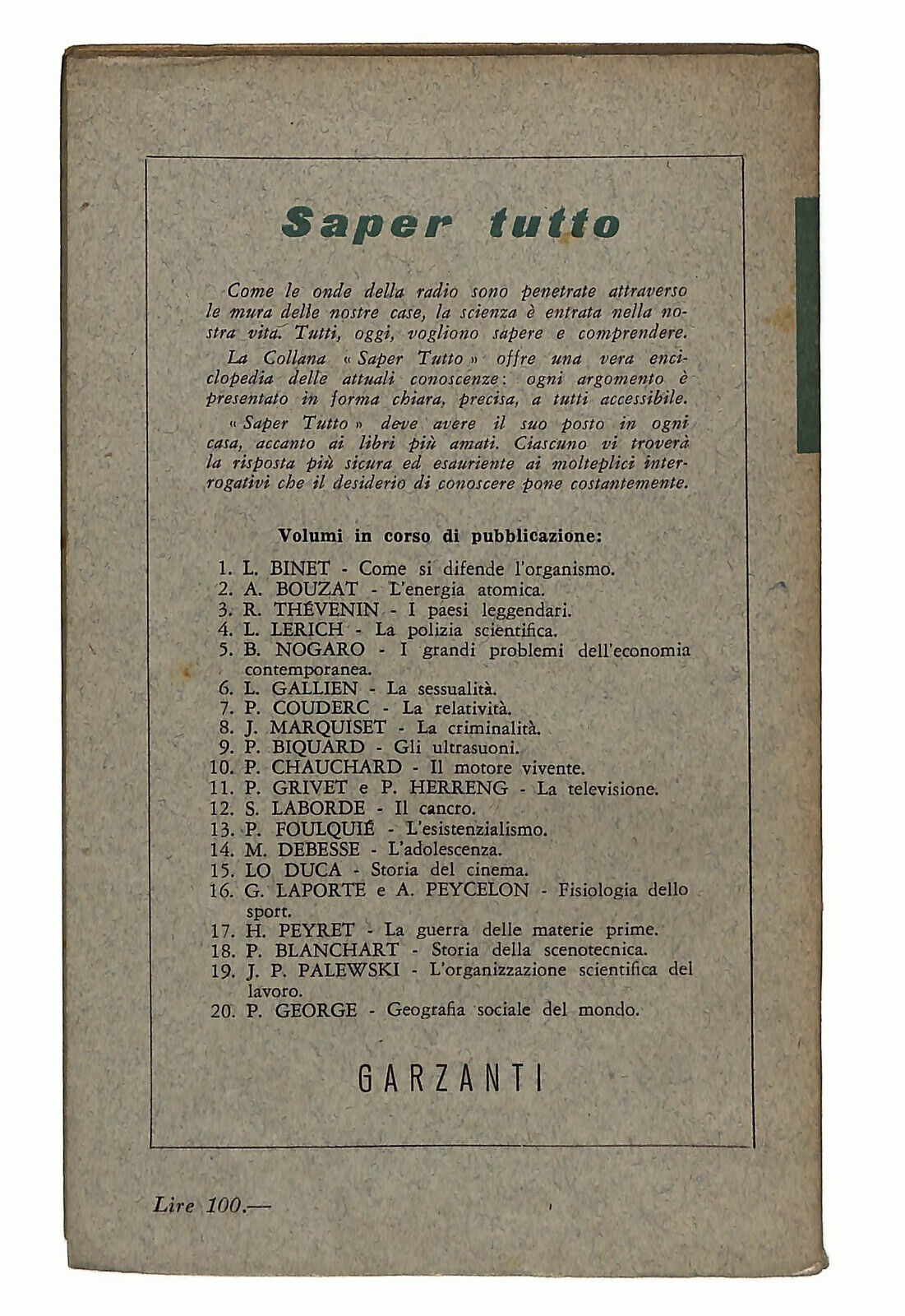 EBOND L'energia Atomica Di Albert Bouzat Garzanti Libro LI023270