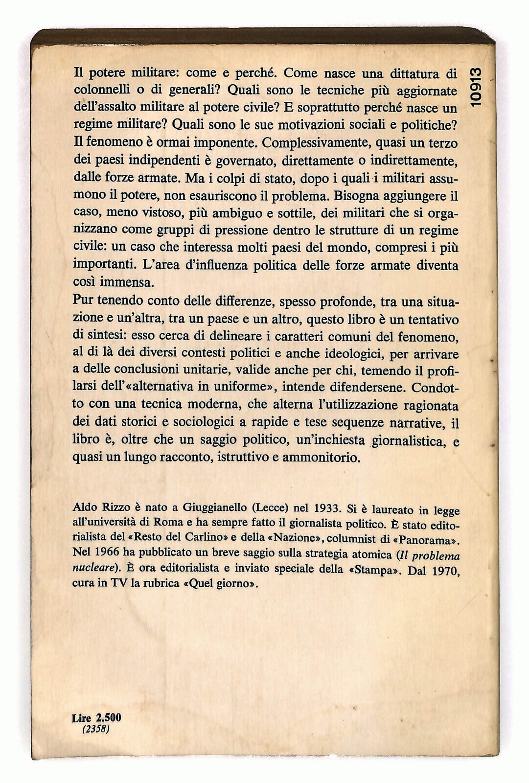 EBOND L'alternativa In Uniforme Di Aldo Rizzo Libro LI023366