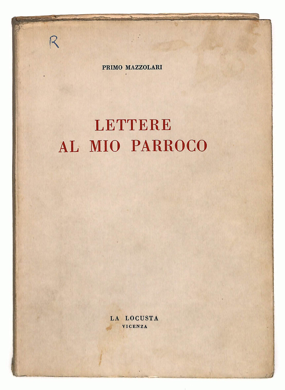 EBOND Lettere Al Mio Parroco Di Primo Mazzolari La Locusta Vicenza Libro LI023410