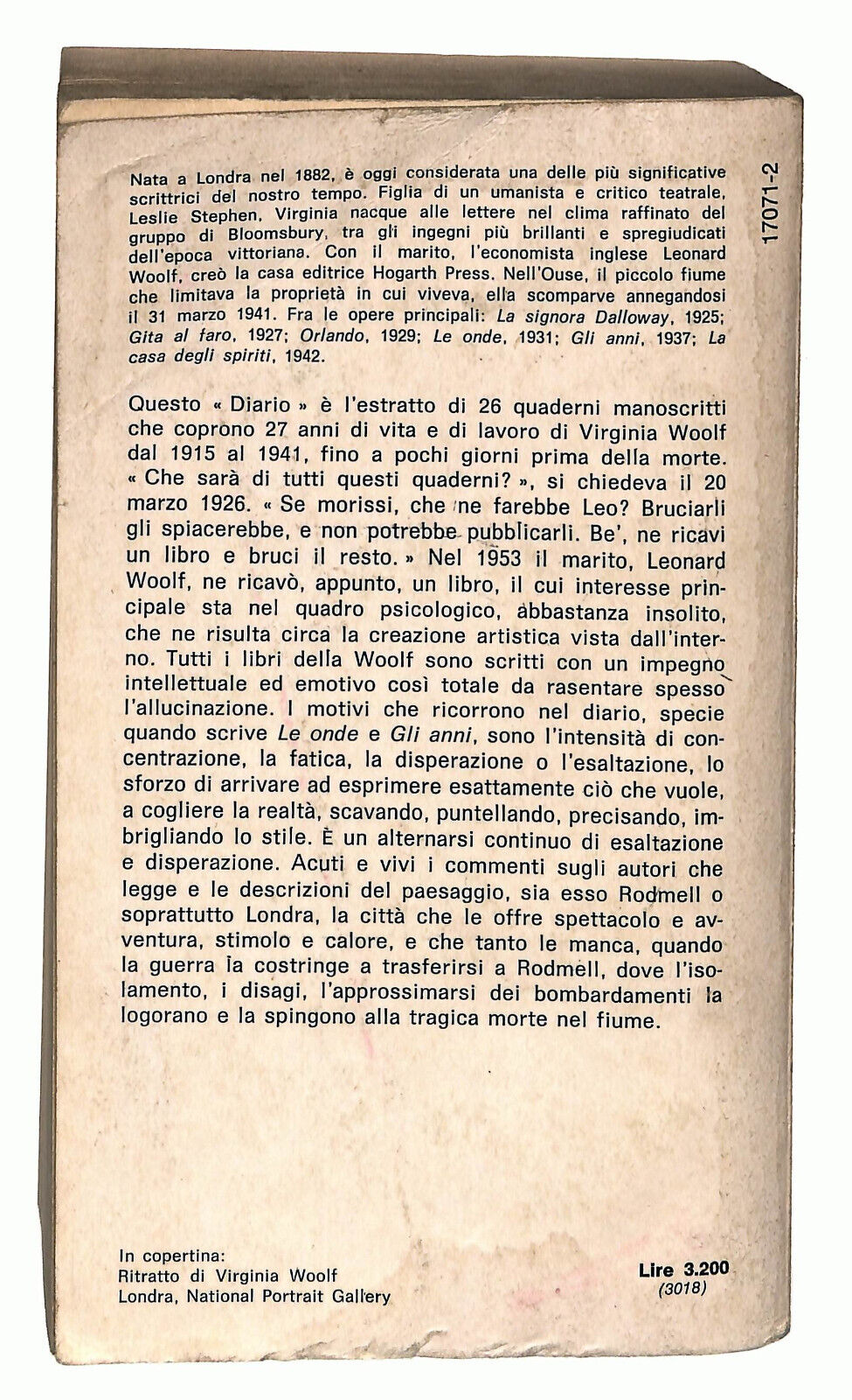 EBOND Diaro Di Una Scrittrice Di Virginia Woolf Libro LI023462