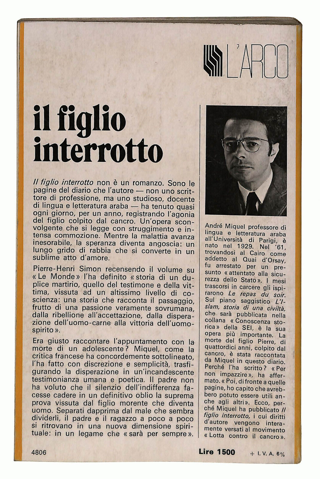 EBOND Il Figlio Interrotto Di Andre Miquel Libro LI023952