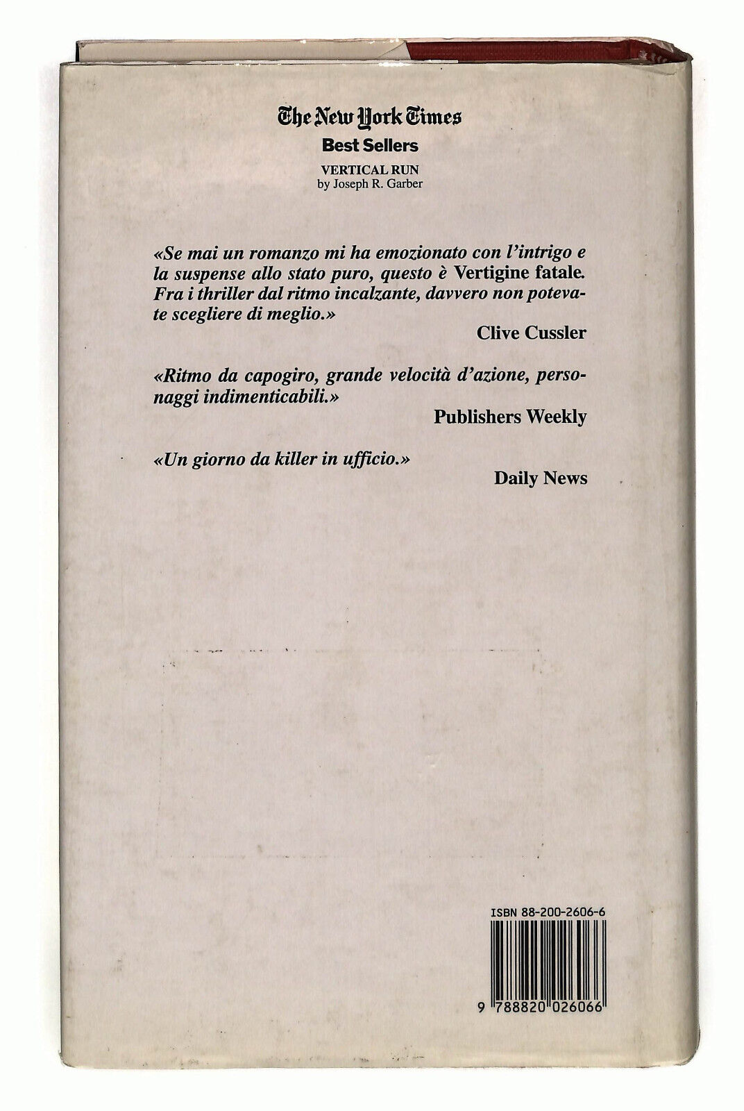 EBOND Vertigine Fatale Di Joseph R. Garber Libro LI024517