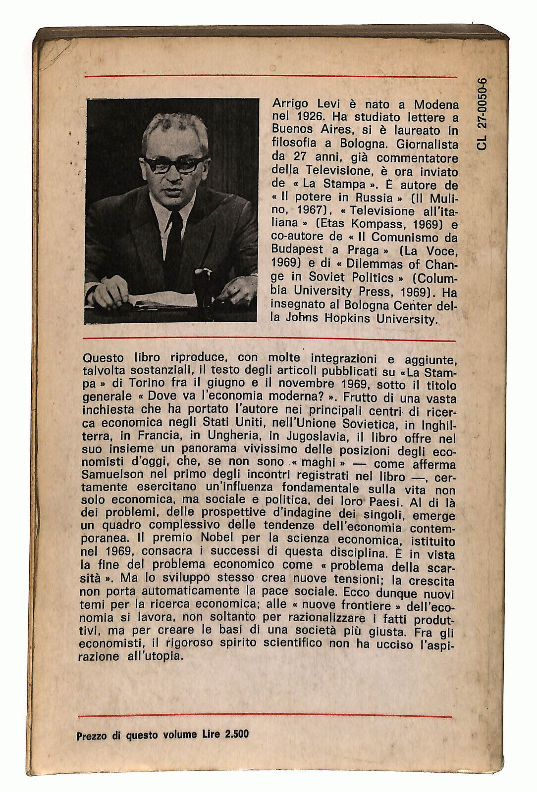 EBOND Viaggio Fra Gli Economisti Di Arrigo Levi Libro LI024607