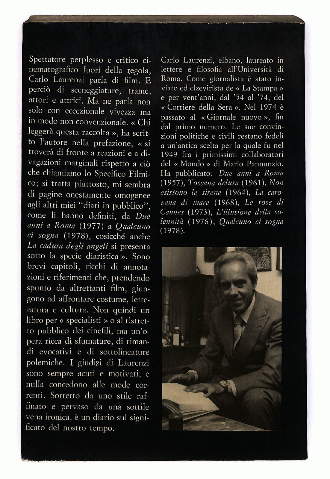 EBOND La Caduta Delgi Angeli Di Carlo Laurenzi Libro LI024756