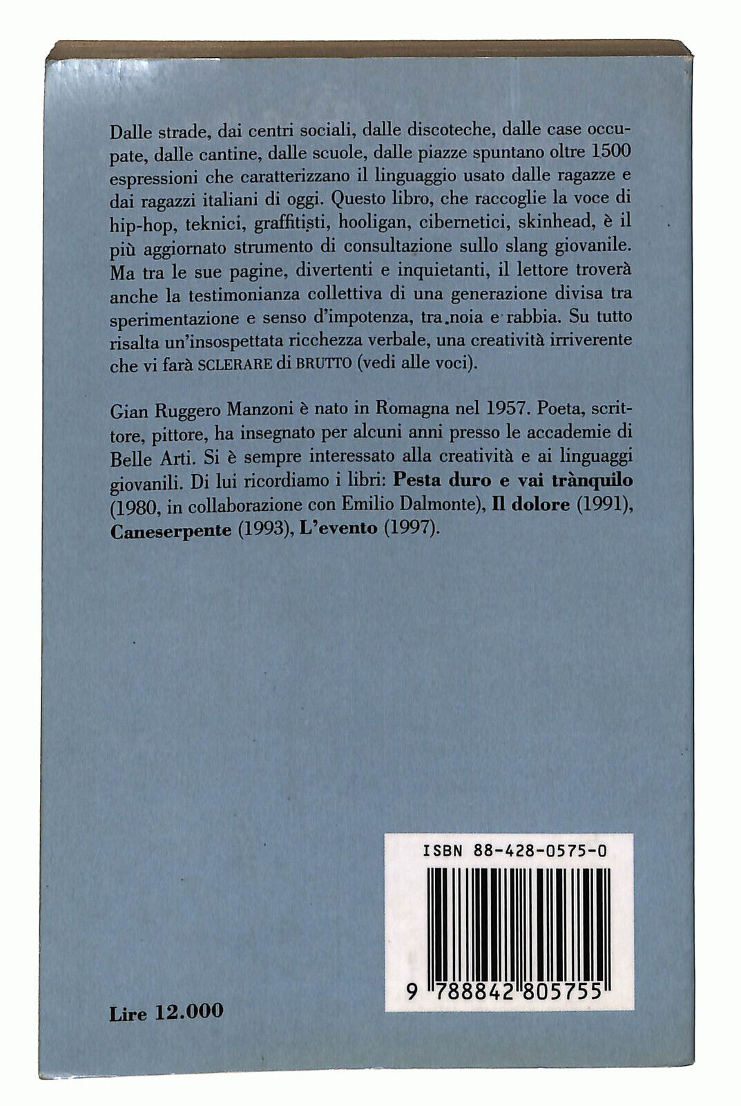 EBOND Peso Vero Sclero Dizionario Del Linguaggio Giovanile... Libro LI025316