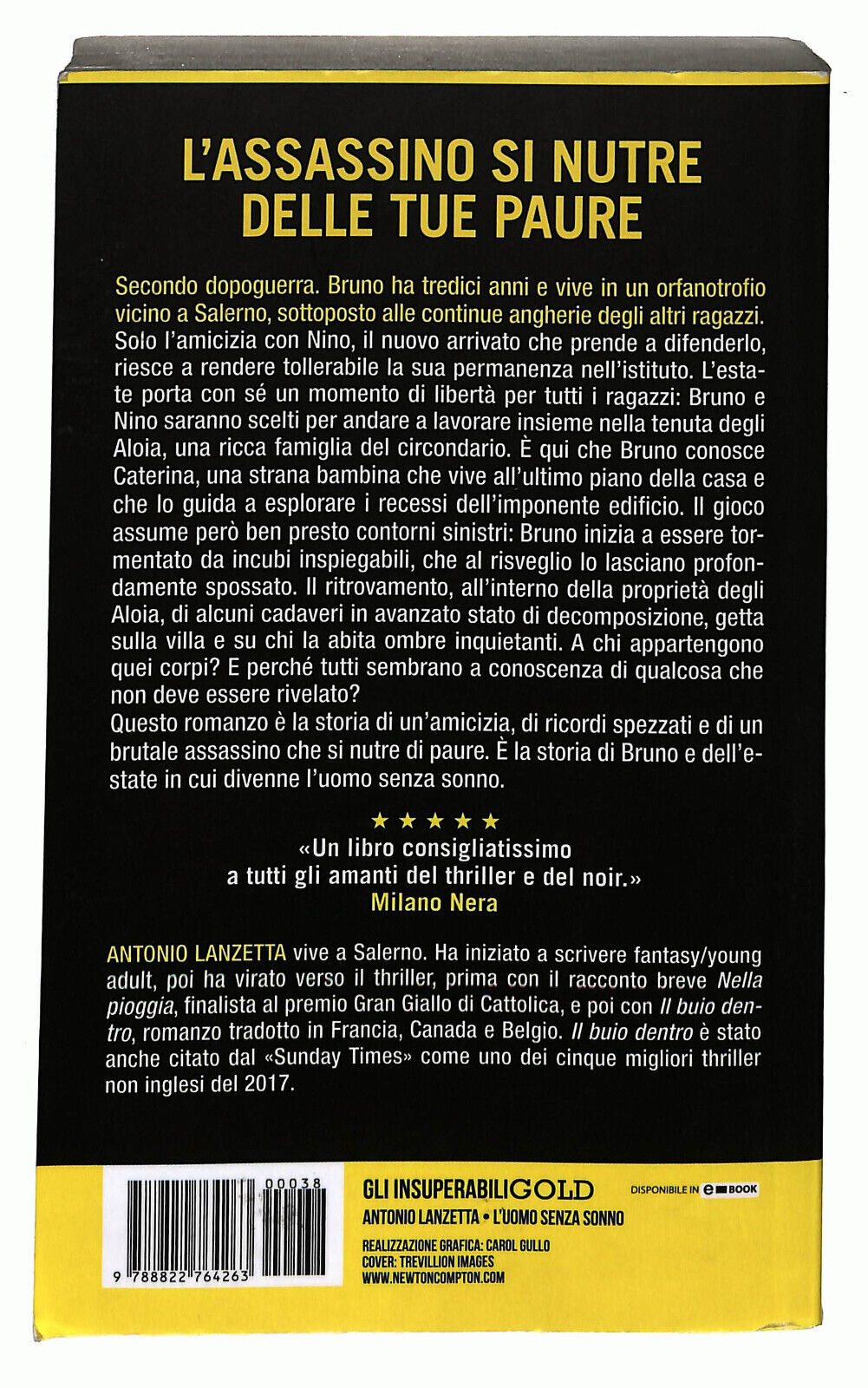 EBOND L'uomo Senza Sonno Di Antonio Lanzetta Libro LI025360