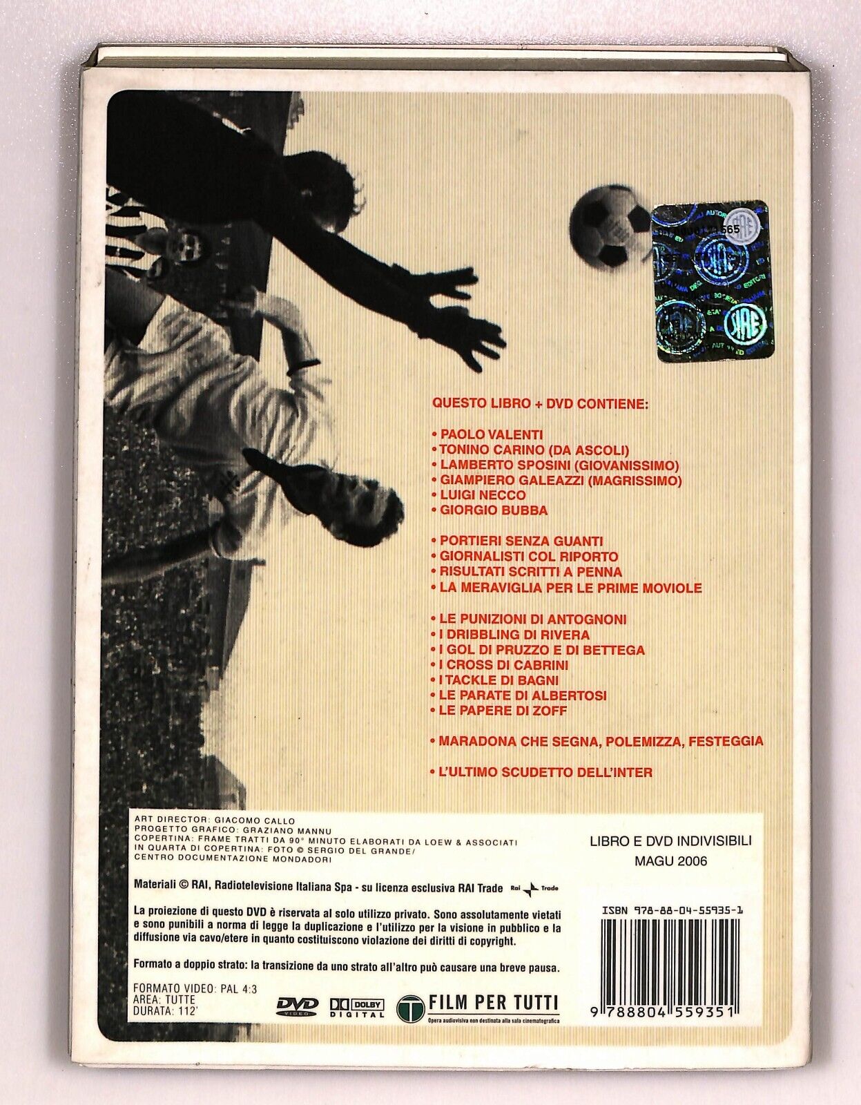 EBOND Il Meglio Di 90° Minuto Marco Giusti 2006 DVD + Libro LI026710