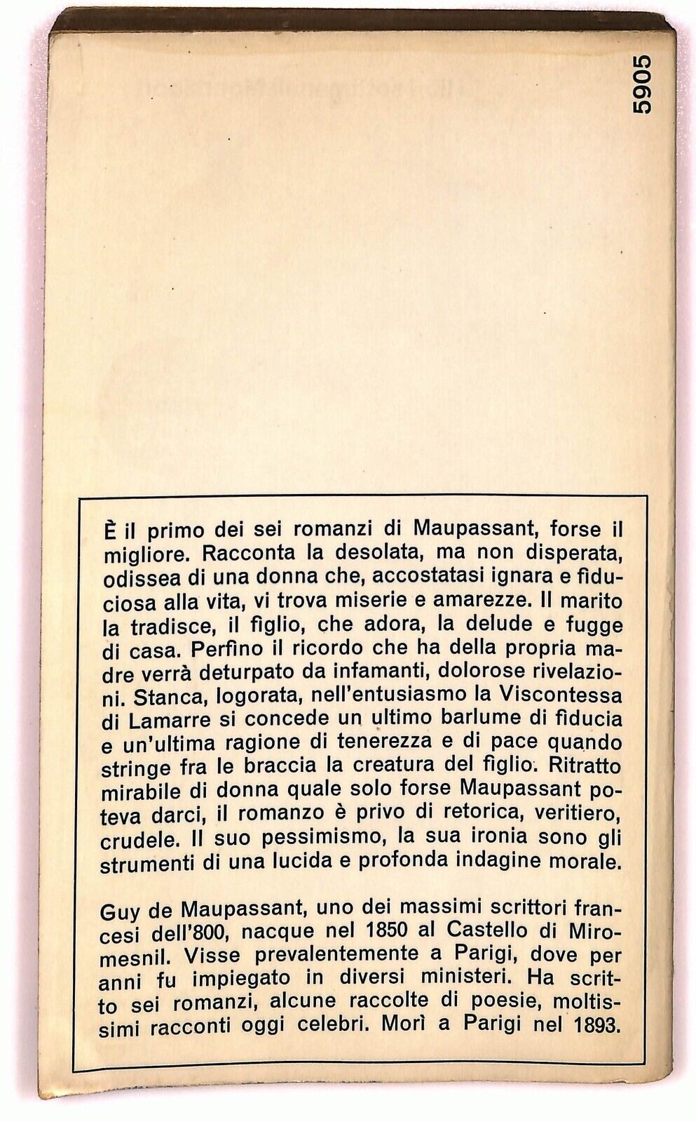 EBOND Una Vita Guy De Maupassant Gli Oscar 19 Edizione Integrale Libro LI026805