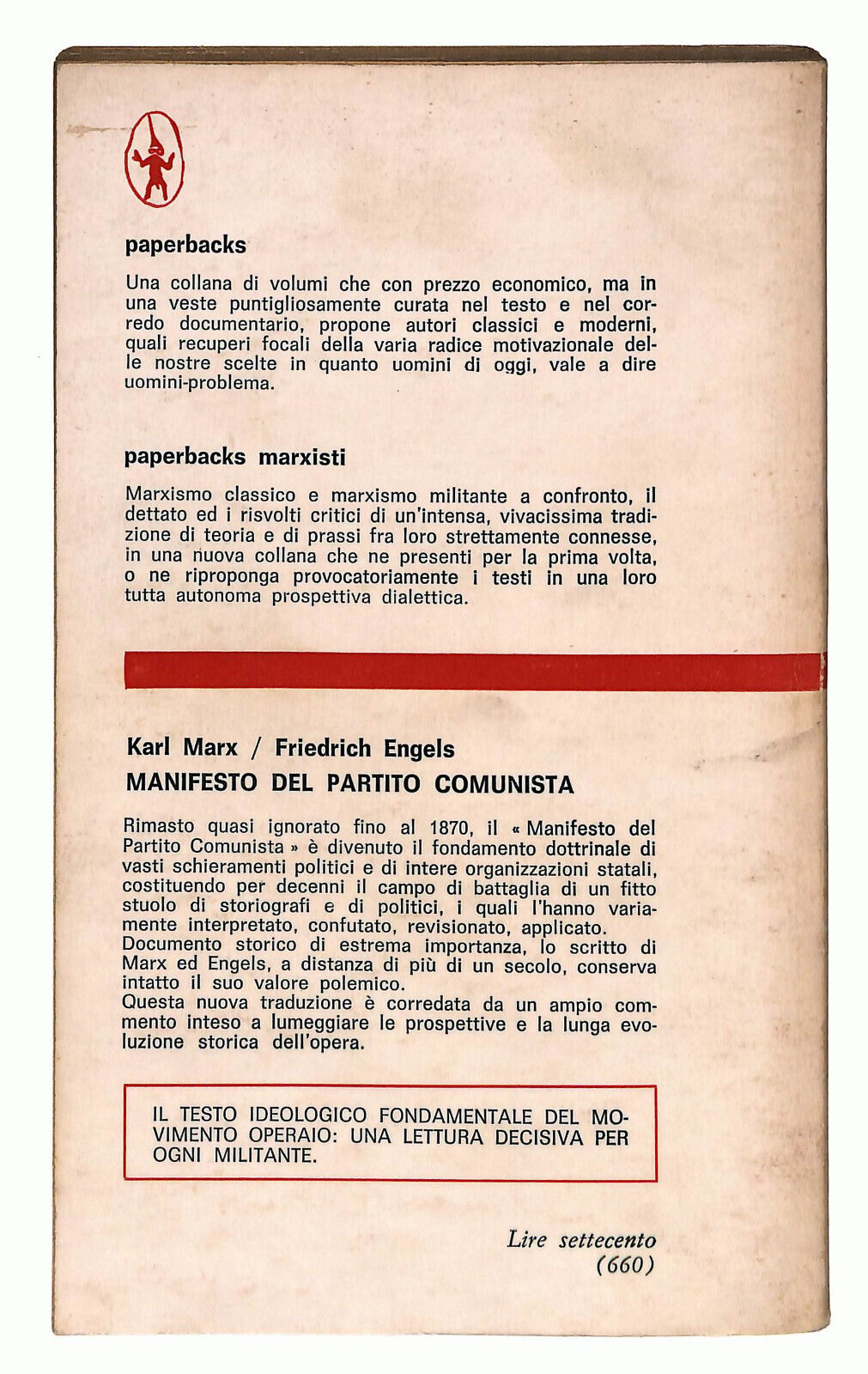 EBOND Manifesto Del Partito Comunista Di Marx Engels Libro LI027063