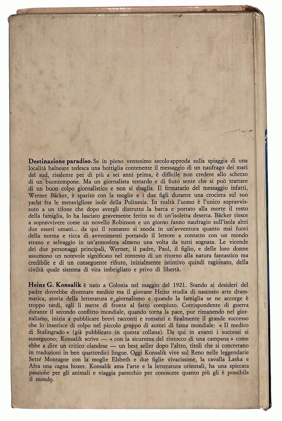 EBOND Destinazione Paradiso Konslik Accademia 1975 Libro LI027850