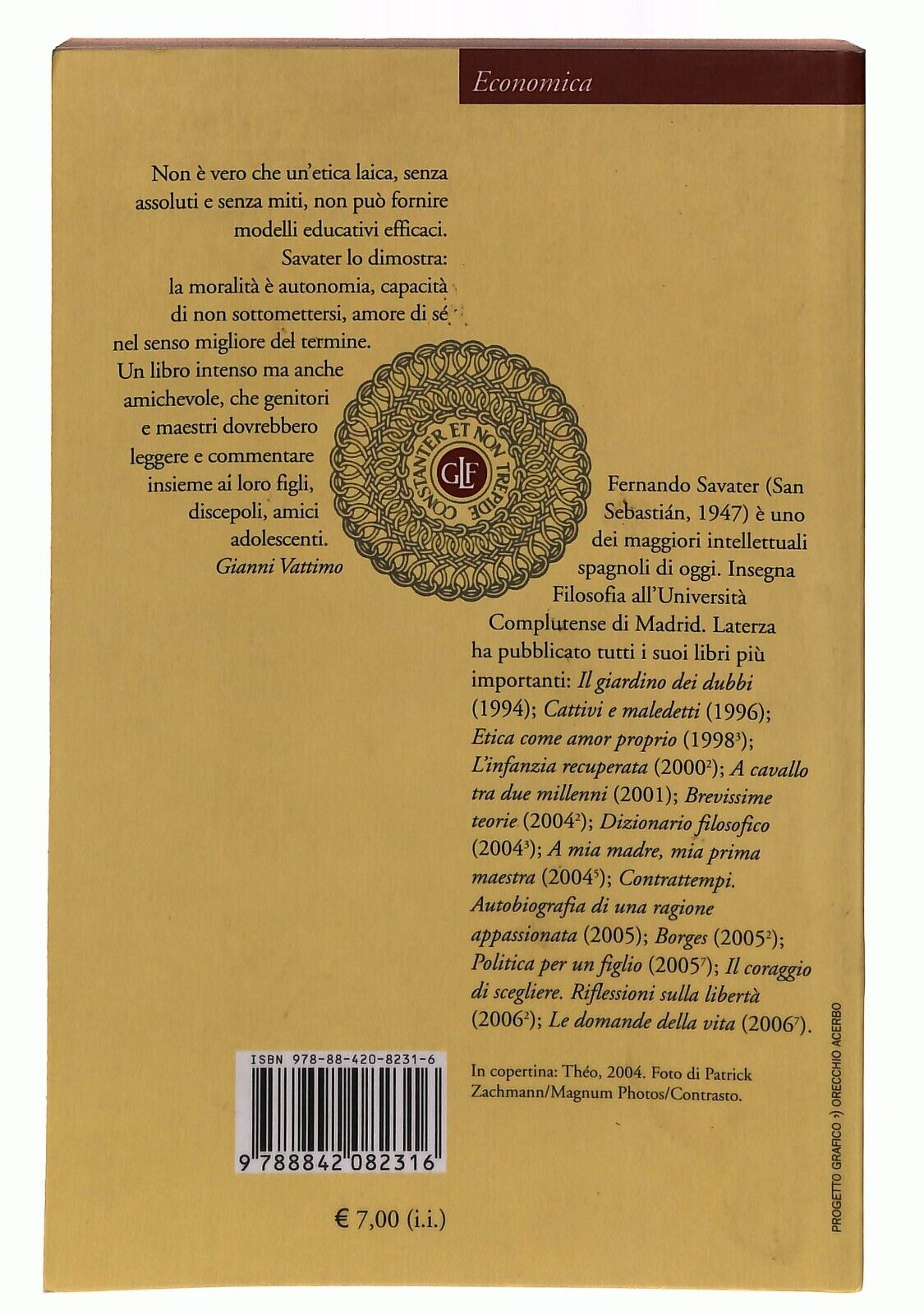 EBOND Etica Per Un Figlio Fernando Savater Laterza Libro LI027854