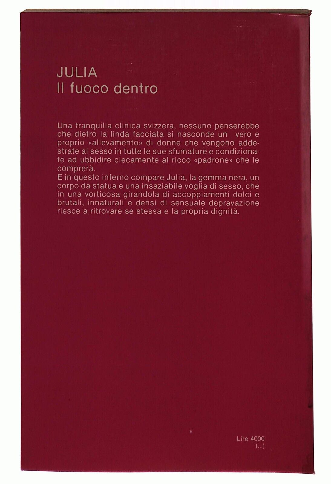 EBOND Julia Il Fuoco Dentro Edizioni Anthropos Libro LI028013