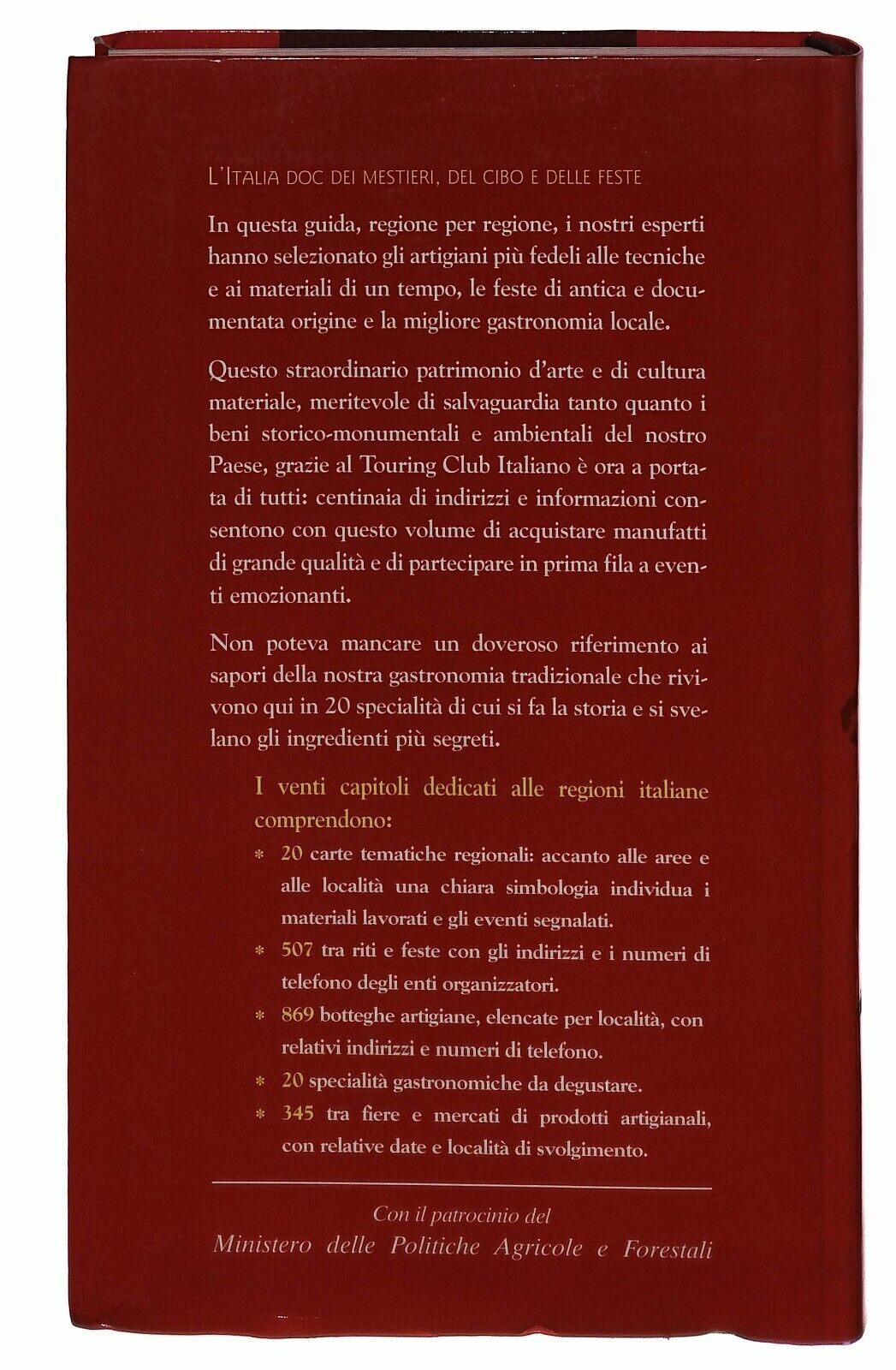 EBOND Artigianato Sapori e Tradizioni D'italia Guida Touring Libro LI029453