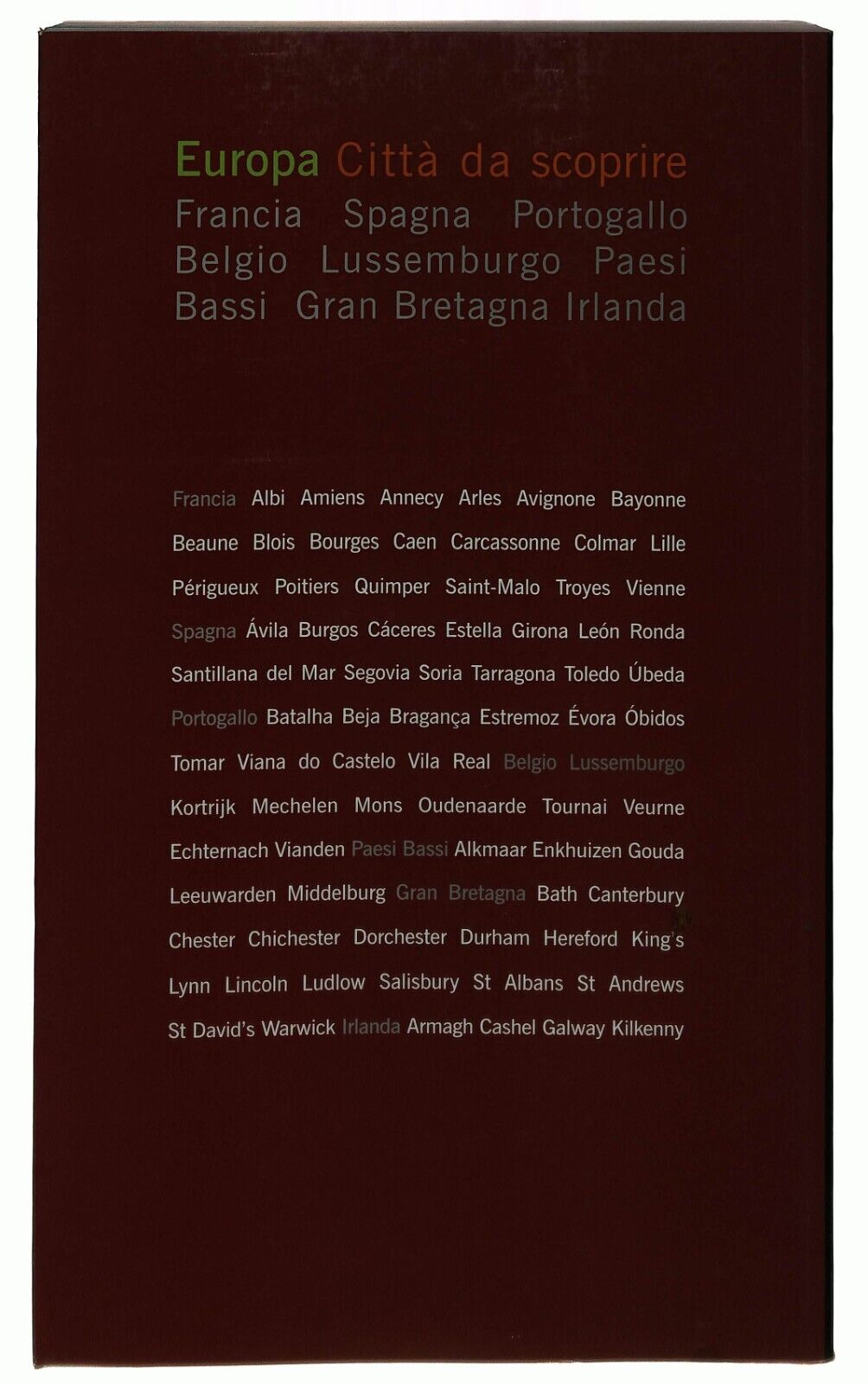 EBOND Europa Citta Da Scoprire Vol. 1 Touring Club Italiano Libro LI029505