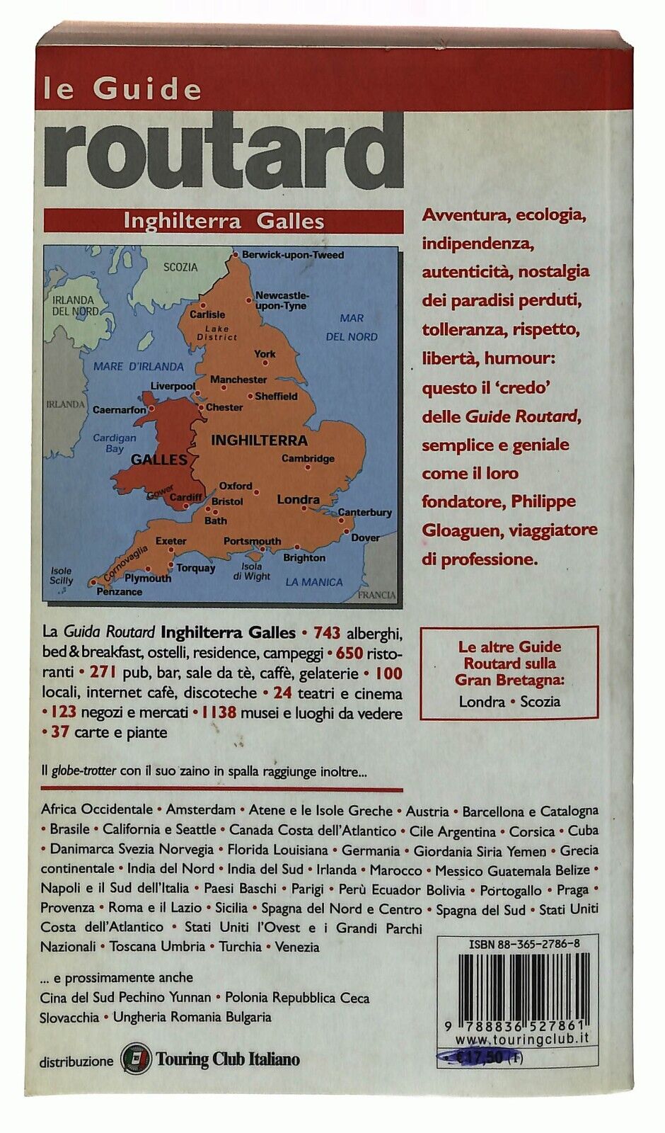 EBOND Le Guide Routard Inghilterra Galles Il Viaggiatore 2003-04 Libro LI029951