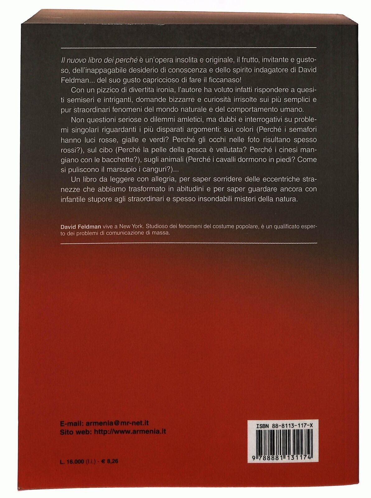 EBOND Il NuovoDei Perche David Feldman Eco 2001 Libro LI030156