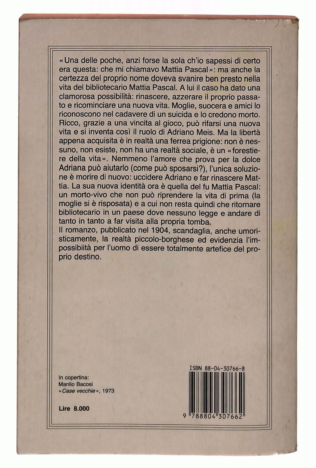 EBOND Il Fu Mattia Pascal Pirandello Mondadori 1988 Libro LI030162