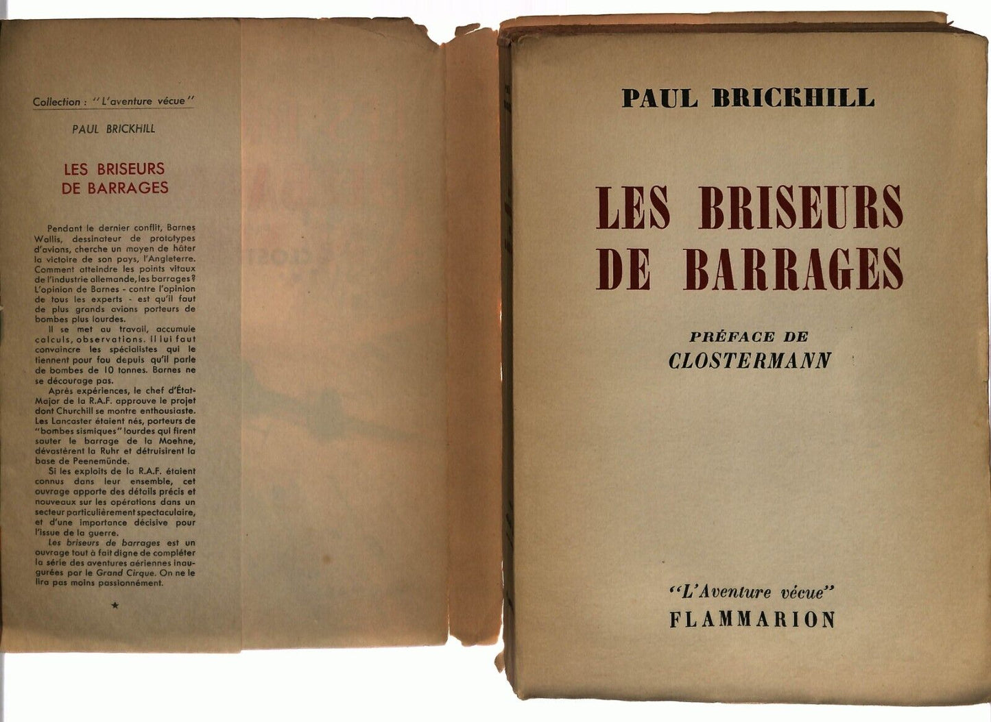 EBOND Les Briseurs De Barrages Paul Brickhill 1954 Francese Libro LI030206