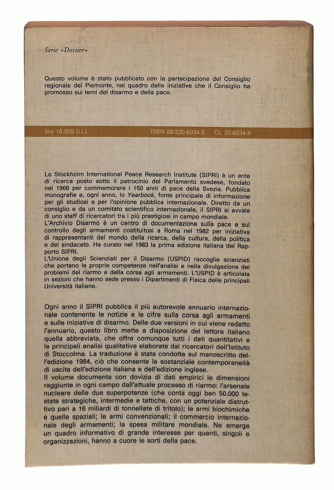 EBOND L'equilibrio Del Terrore Edizioni Dedalo 1984 Libro LI030505
